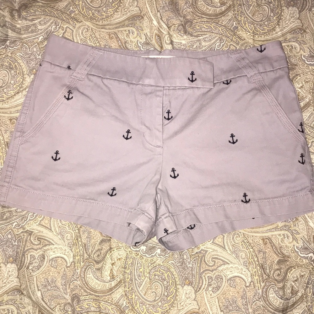J. Crew 3” Embroidered Anchor Chino Shorts